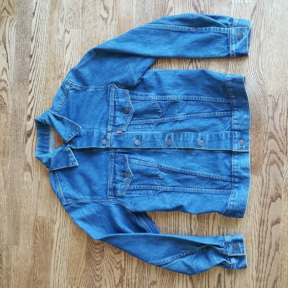(36) Levi's Women's Denim Jean Jacket Cotton Retro Western Trending Country